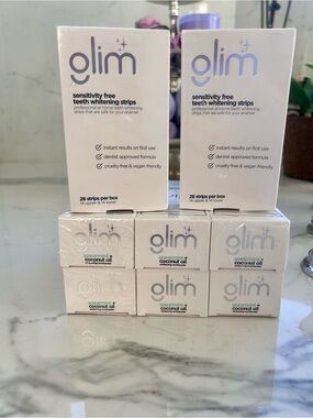 Glim Sensitivity Free Teeth Whitening Strips and Whitening Toothpaste
